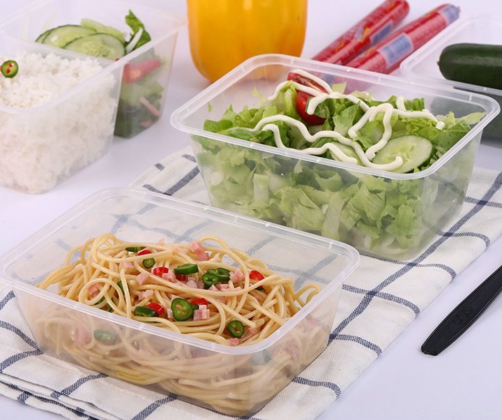 Plastic rectangular dining box